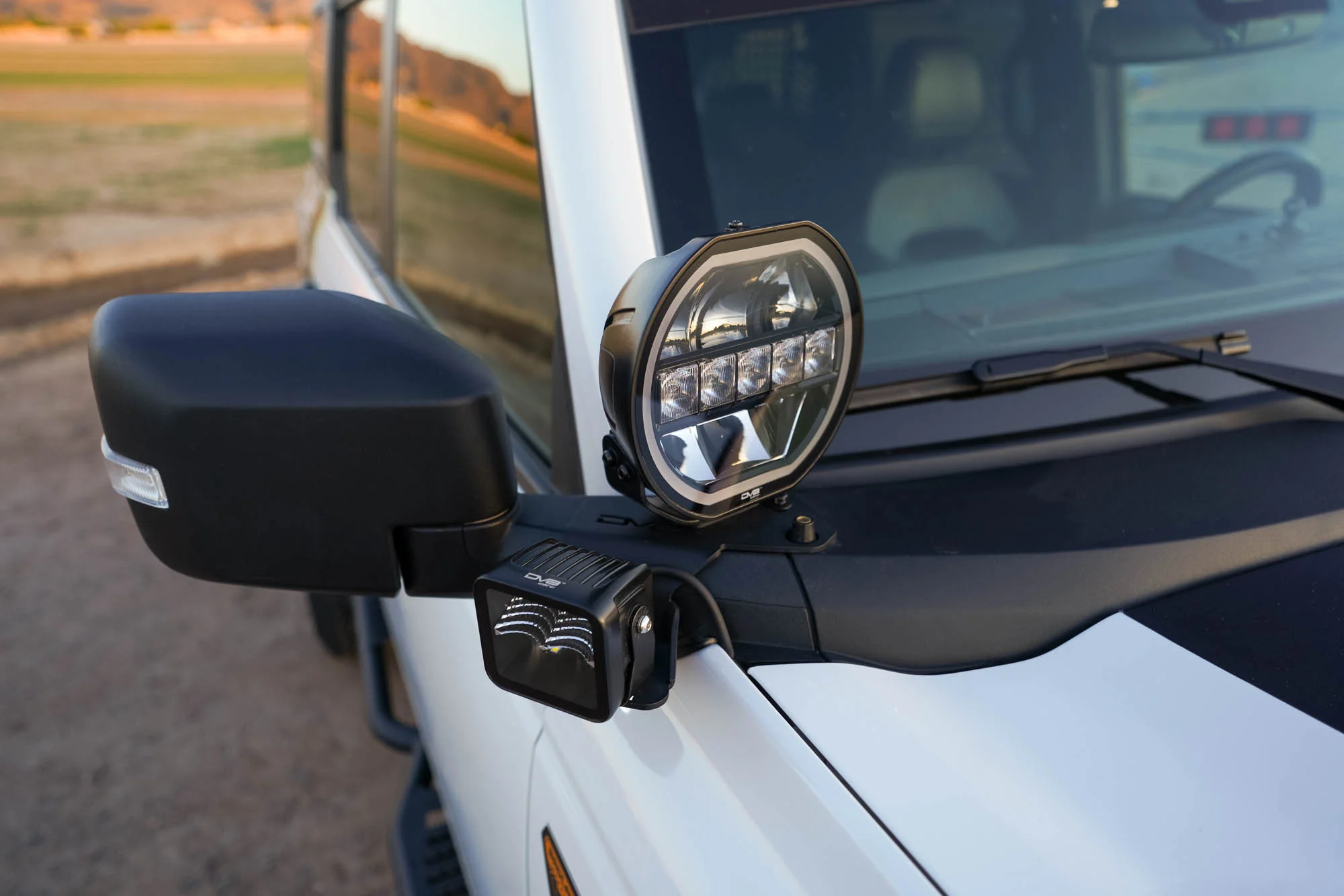 2021-2026 Ford Bronco | A-Pillar Dual Light Pod Drop Mounts - Image 2