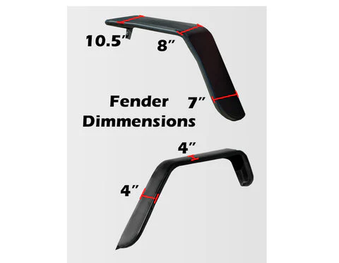2007-2018 Jeep JK Wide Fender Flares | Front & Rear - Image 15